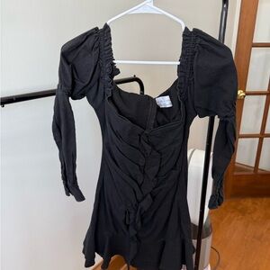 Seven7 Black Long Sleeve Dress